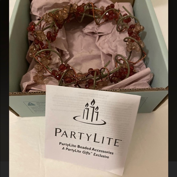 PartyLite Moroccan Spice Beaded Candle Ring - Picture 3 of 5